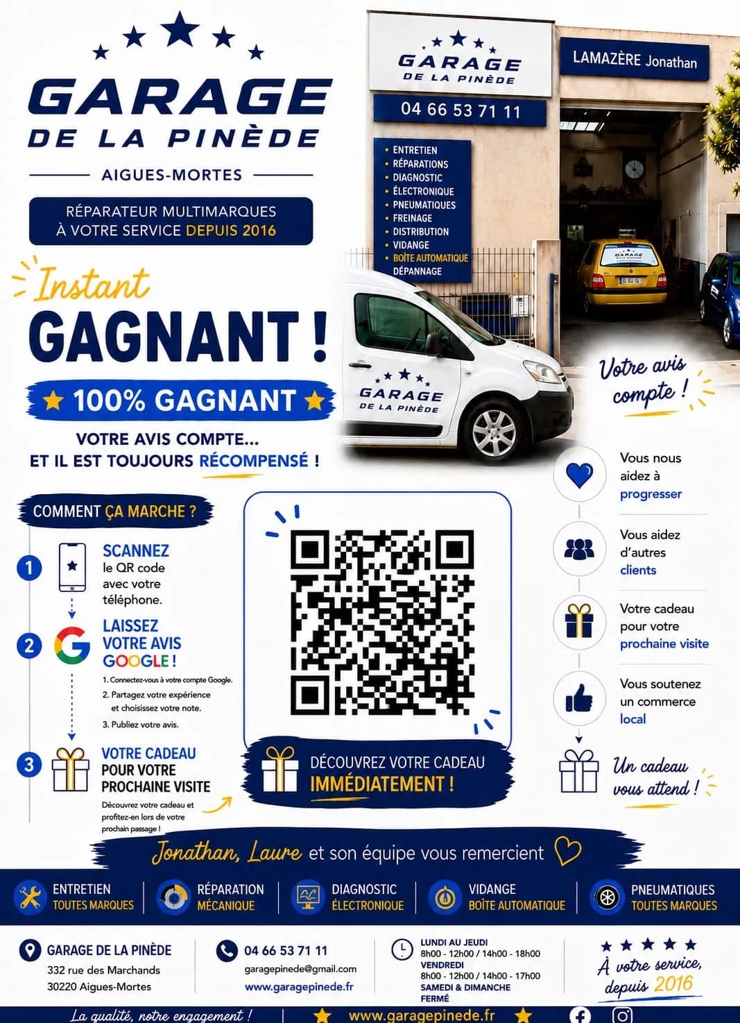 Promotion — 🎁 Votre avis compte… et il est récompensé !