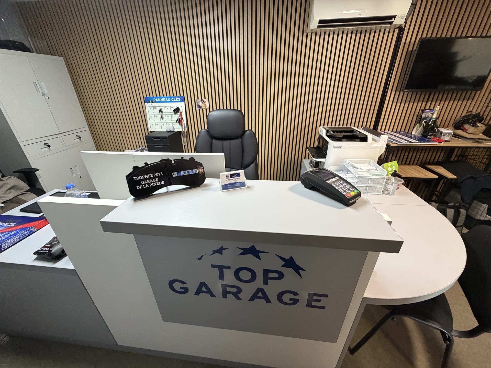 Accueil du garage